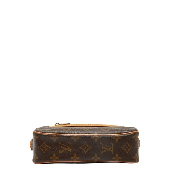 LOUIS VUITTON Brown Monogram Leather Pochette Shoulder Bag - Picture 3 of 12